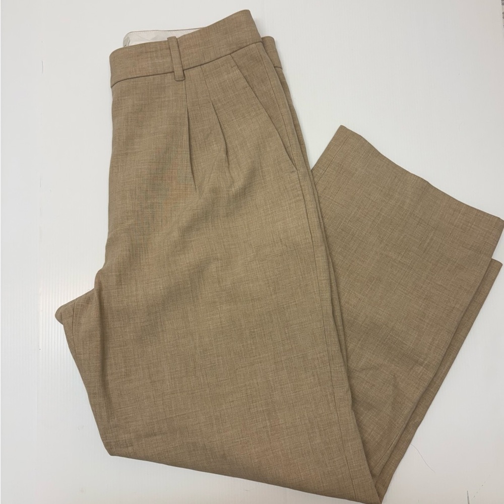 Wilfred Tan High-Waist Tailored Trousers